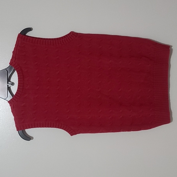 Polo by Ralph Lauren Boys Sweater Vest Size 10-12 Red - Picture 4 of 4